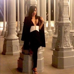 One piece black and white romper